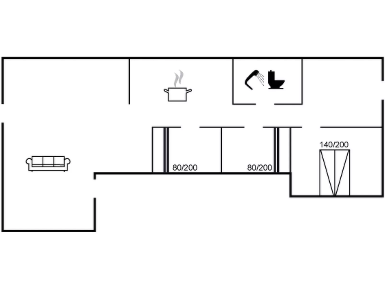 "Thorid" - 200m from the sea-Binnen