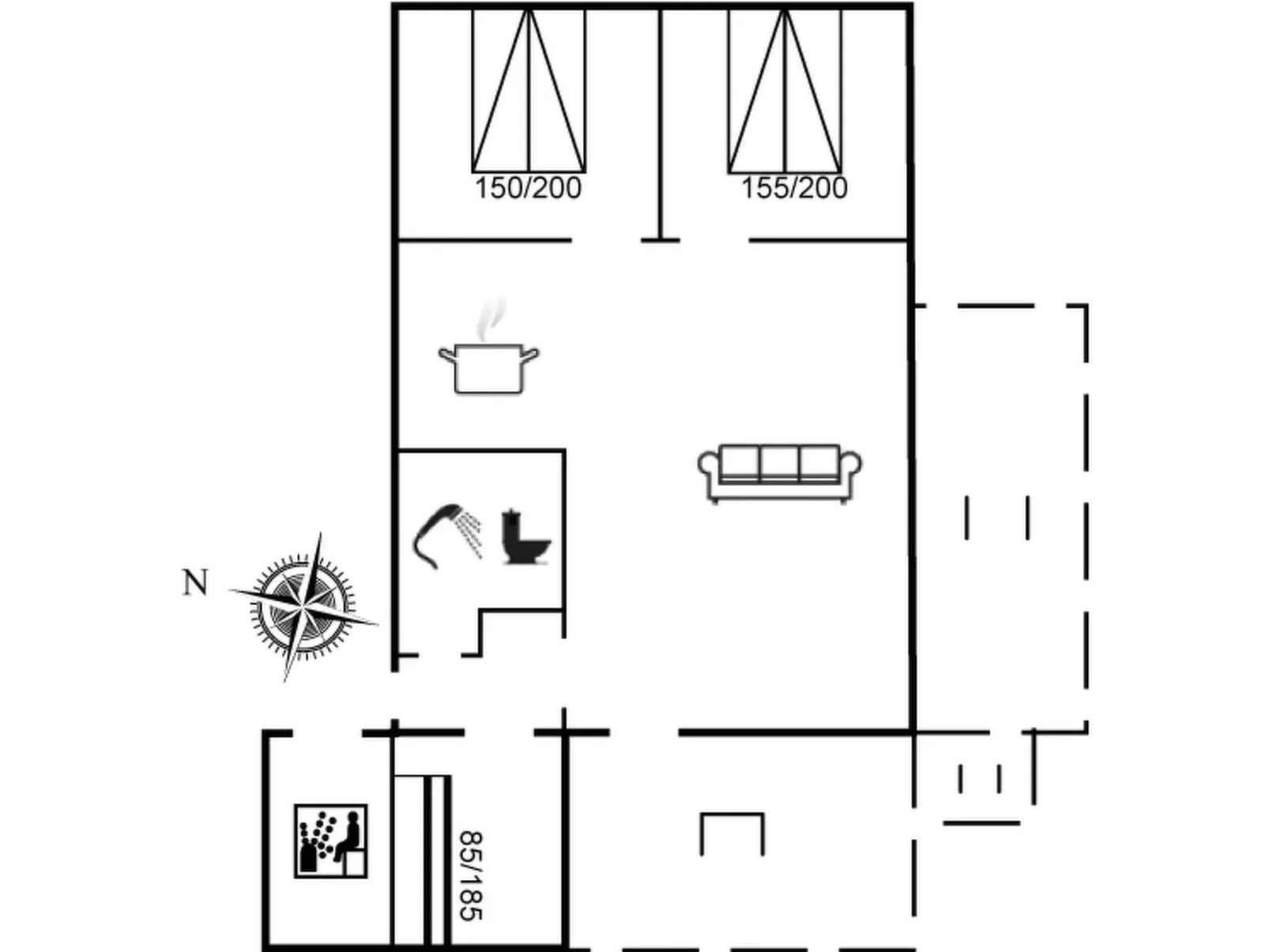 "Gerwer" - 700m from the sea-Binnen