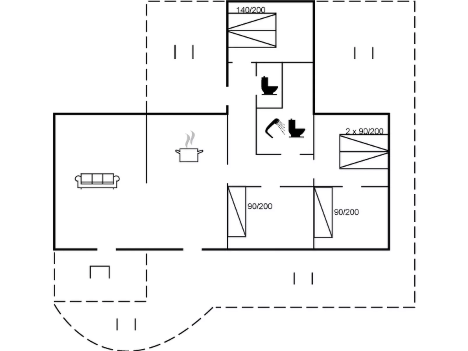 "Nille" - 100m from the sea-Binnen