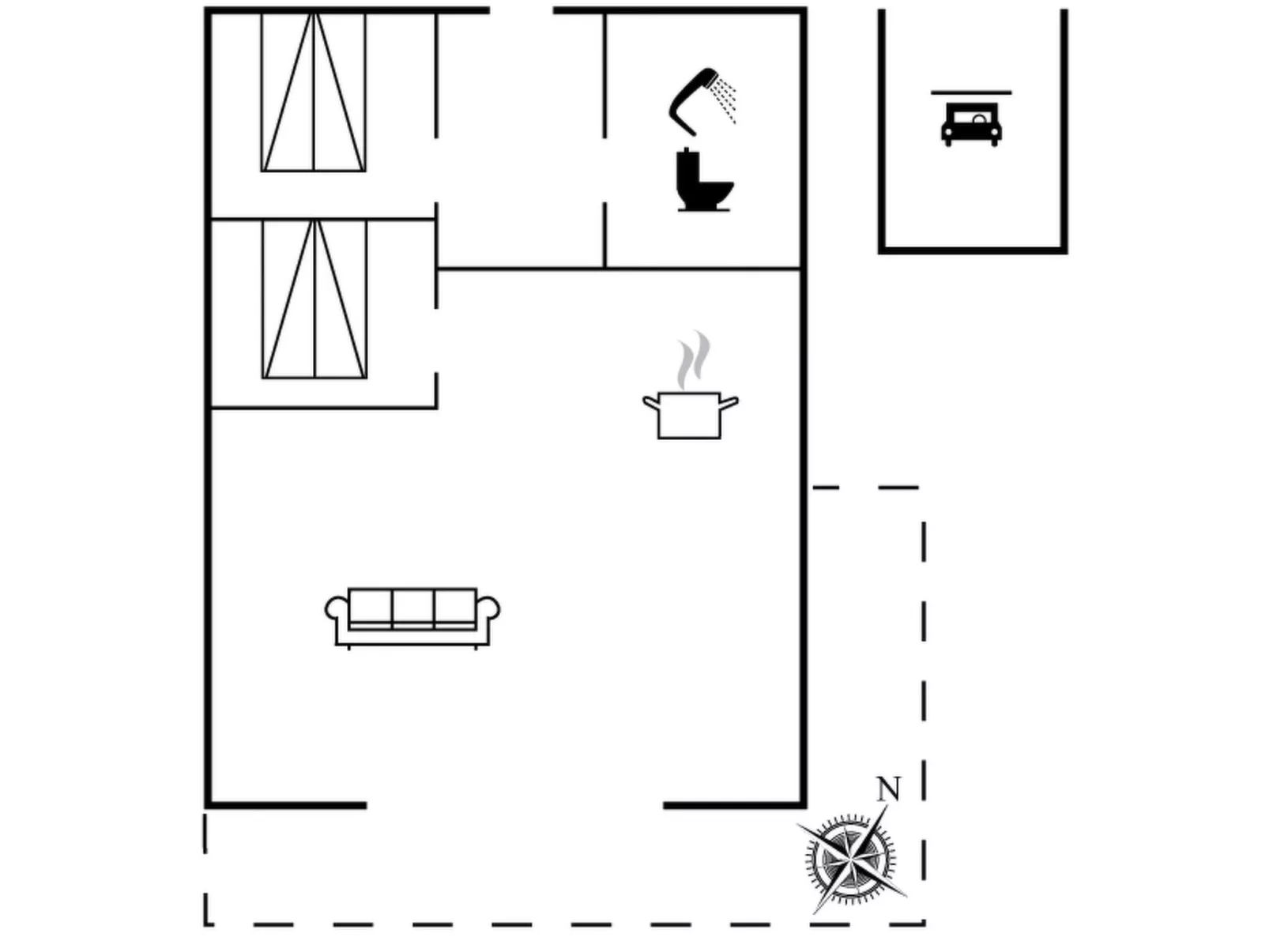 "Arnsten" - 900m from the sea-Binnen