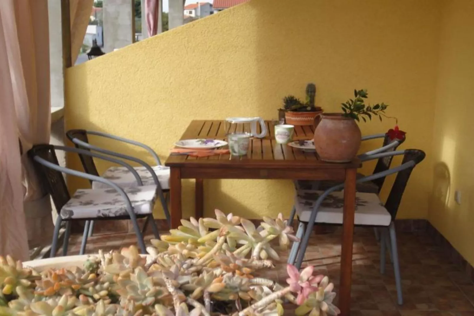 Cozy Vodice Garden Apartments With Terrace and BBQ -  Comfort one bedroom apartment (GREEN)-Terras
