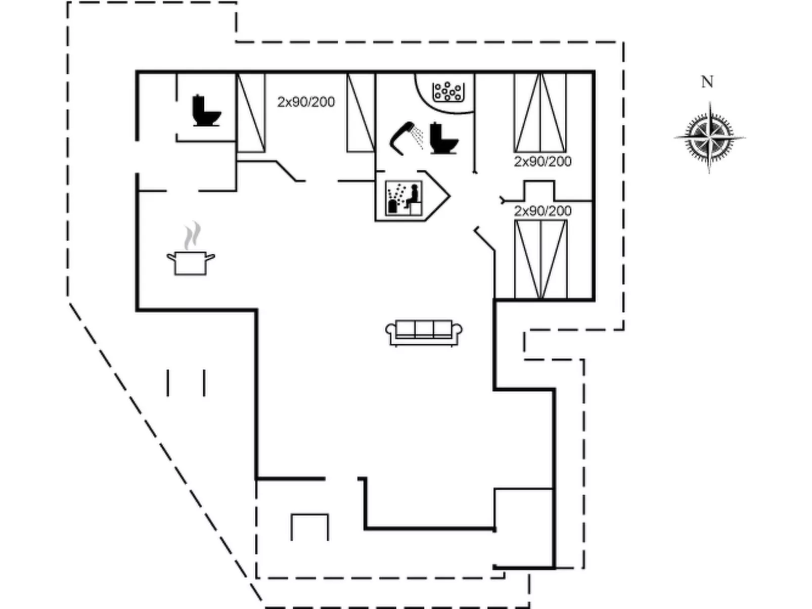 "Bruse" - 200m from the sea-Binnen