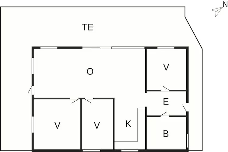 5 sterren vakantie huis in Rødby-Plattegrond