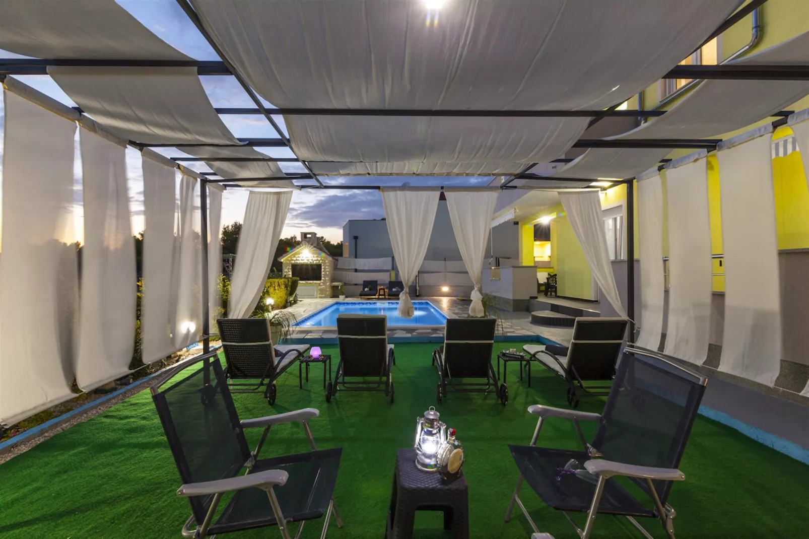 Sea view Villa Brodarica-Zwembad