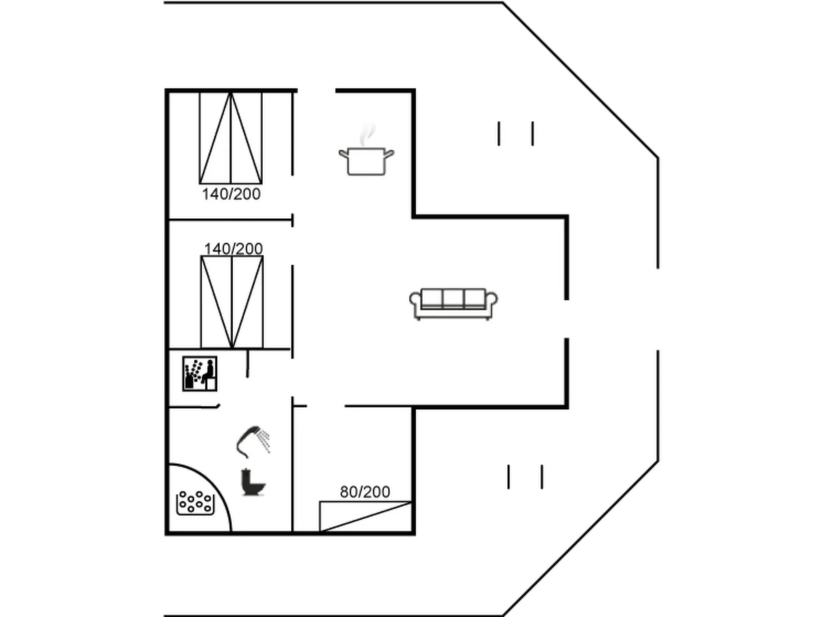 "Arnkil" - 700m from the sea-Binnen