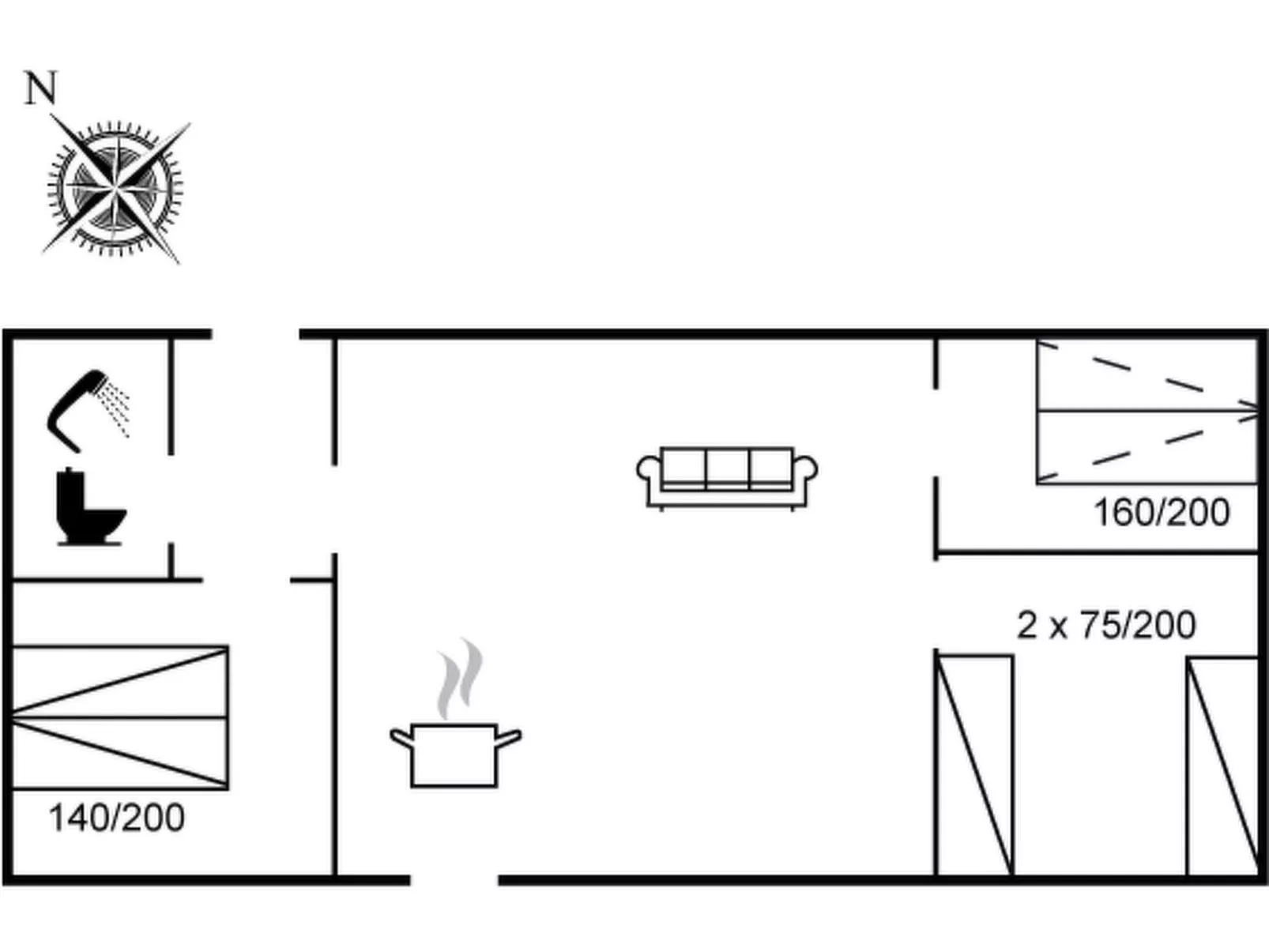 "Ronja" - 300m from the sea-Binnen