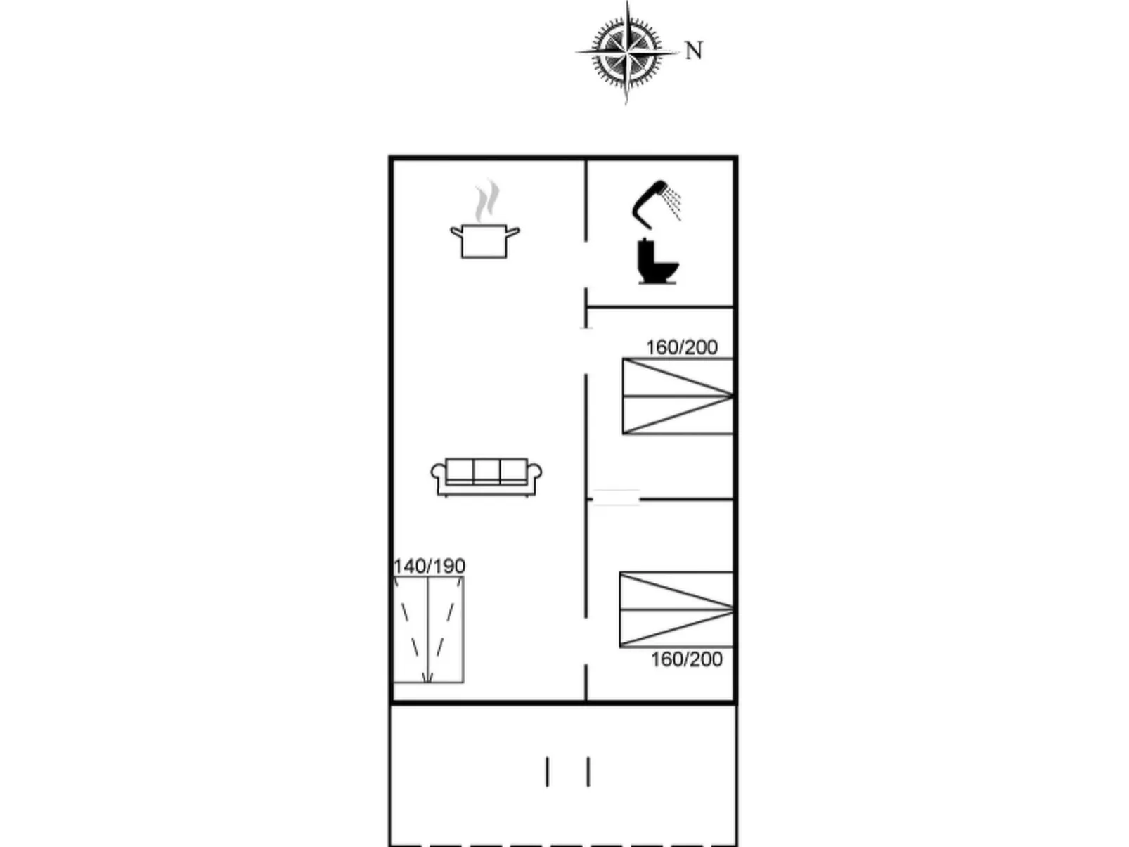 "Frederique" - 400m from the sea-Binnen