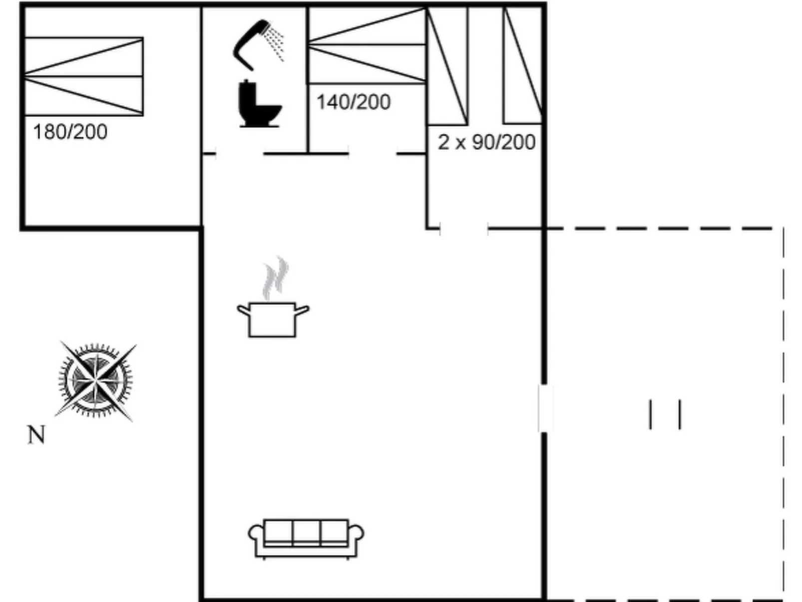 "Matz" - 350m from the sea-Binnen