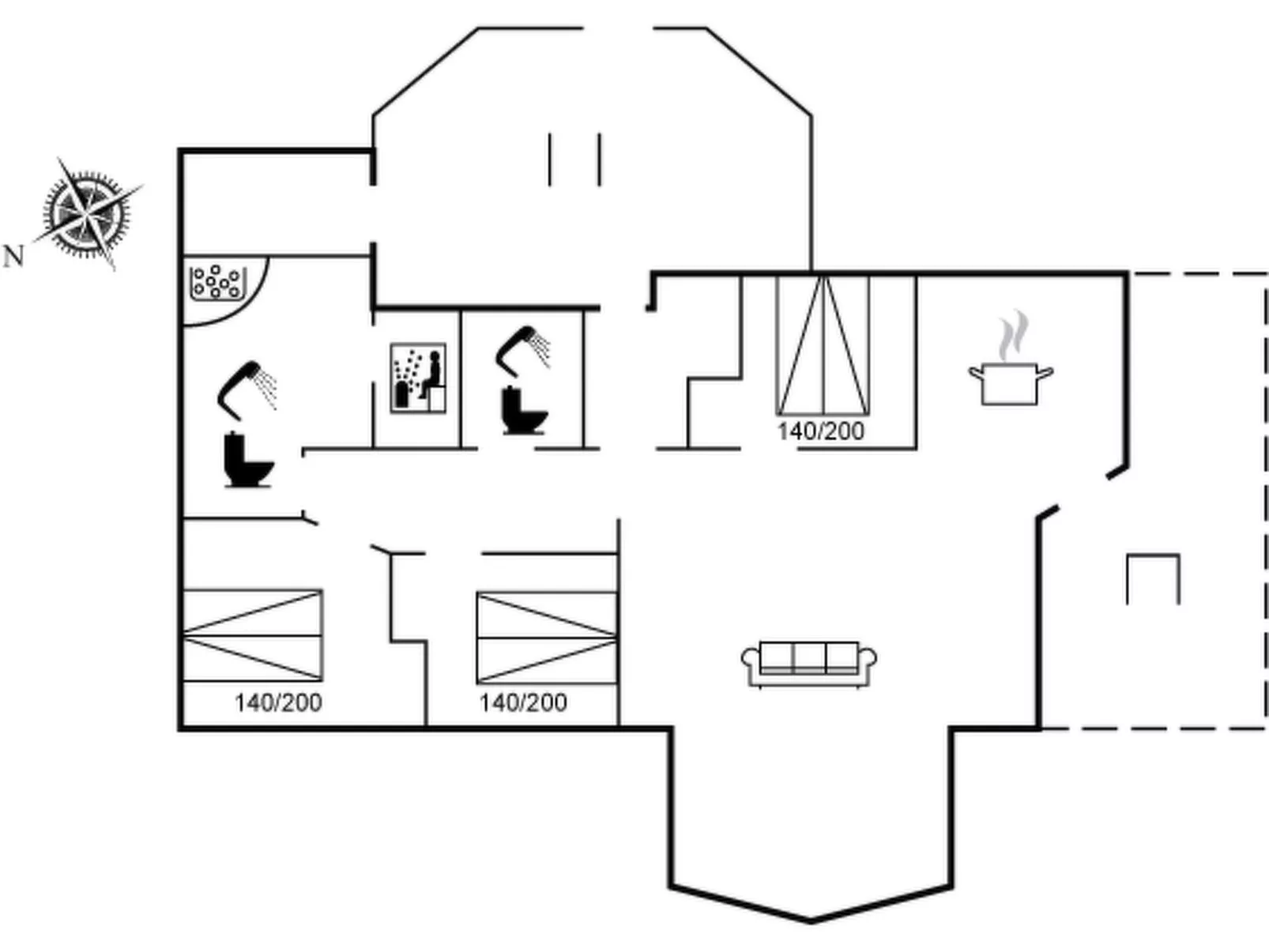 "Tjarko" - 150m from the sea-Binnen