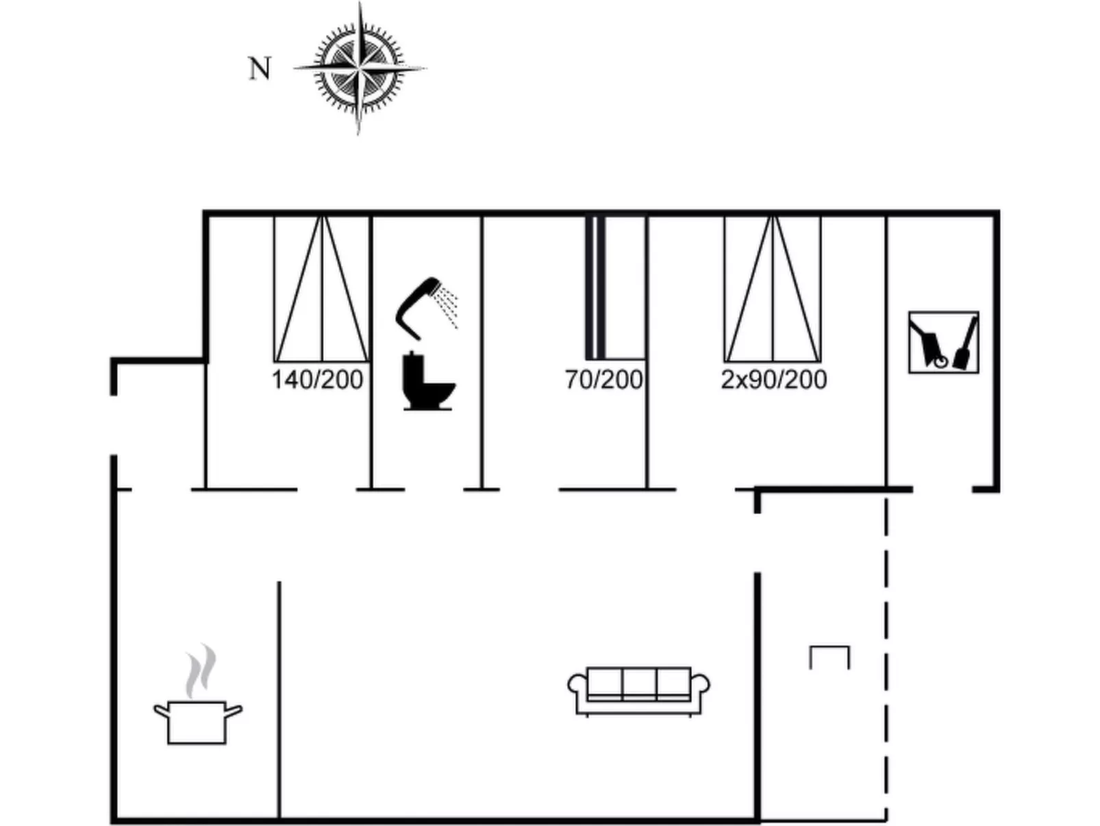 "Thera" - 2.8km from the sea-Binnen