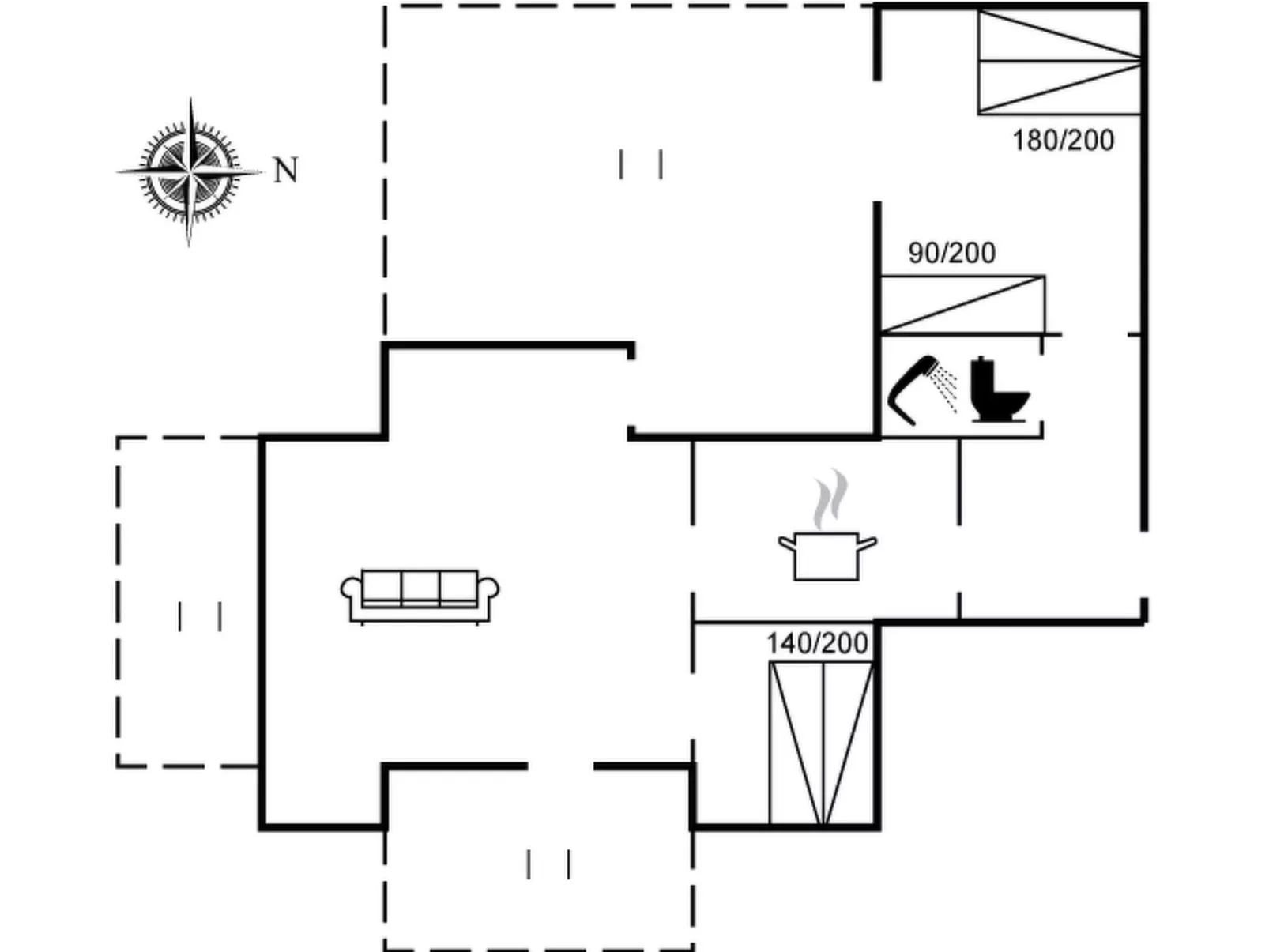 "Winald" - 500m from the sea-Binnen