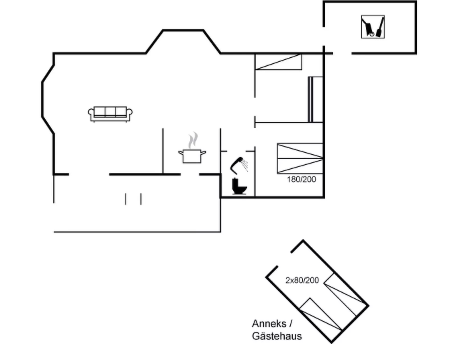"Majgull" - 150m from the sea-Binnen