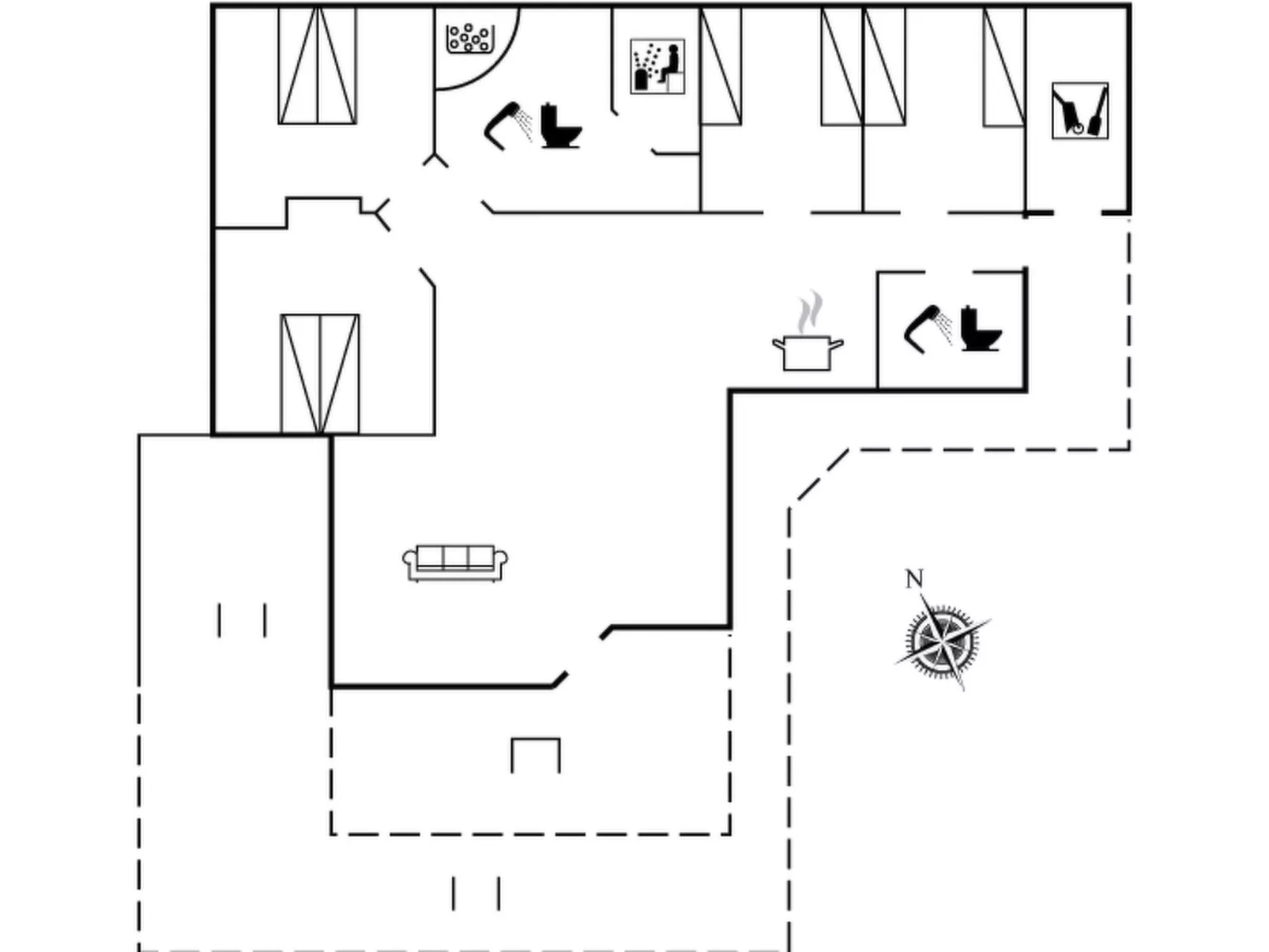 "Agved" - 1.5km from the sea-Binnen