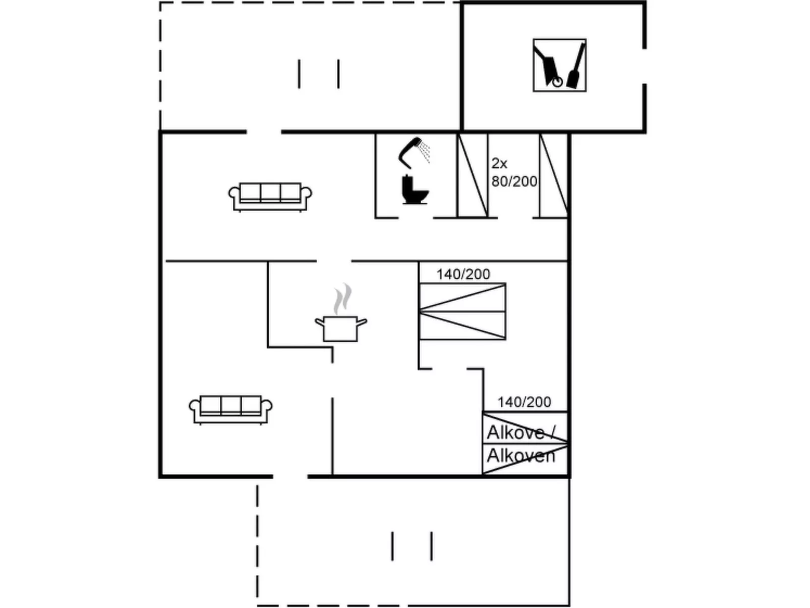 "Greet" - 700m from the sea-Binnen