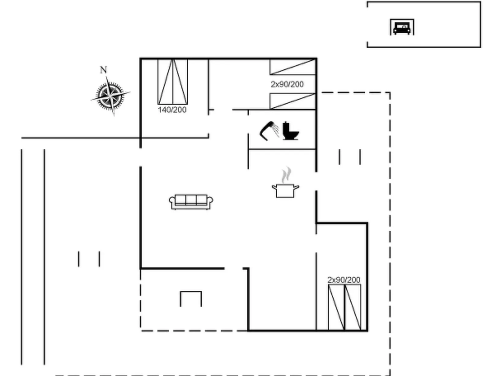 "Rosmarie" - 600m from the sea-Binnen