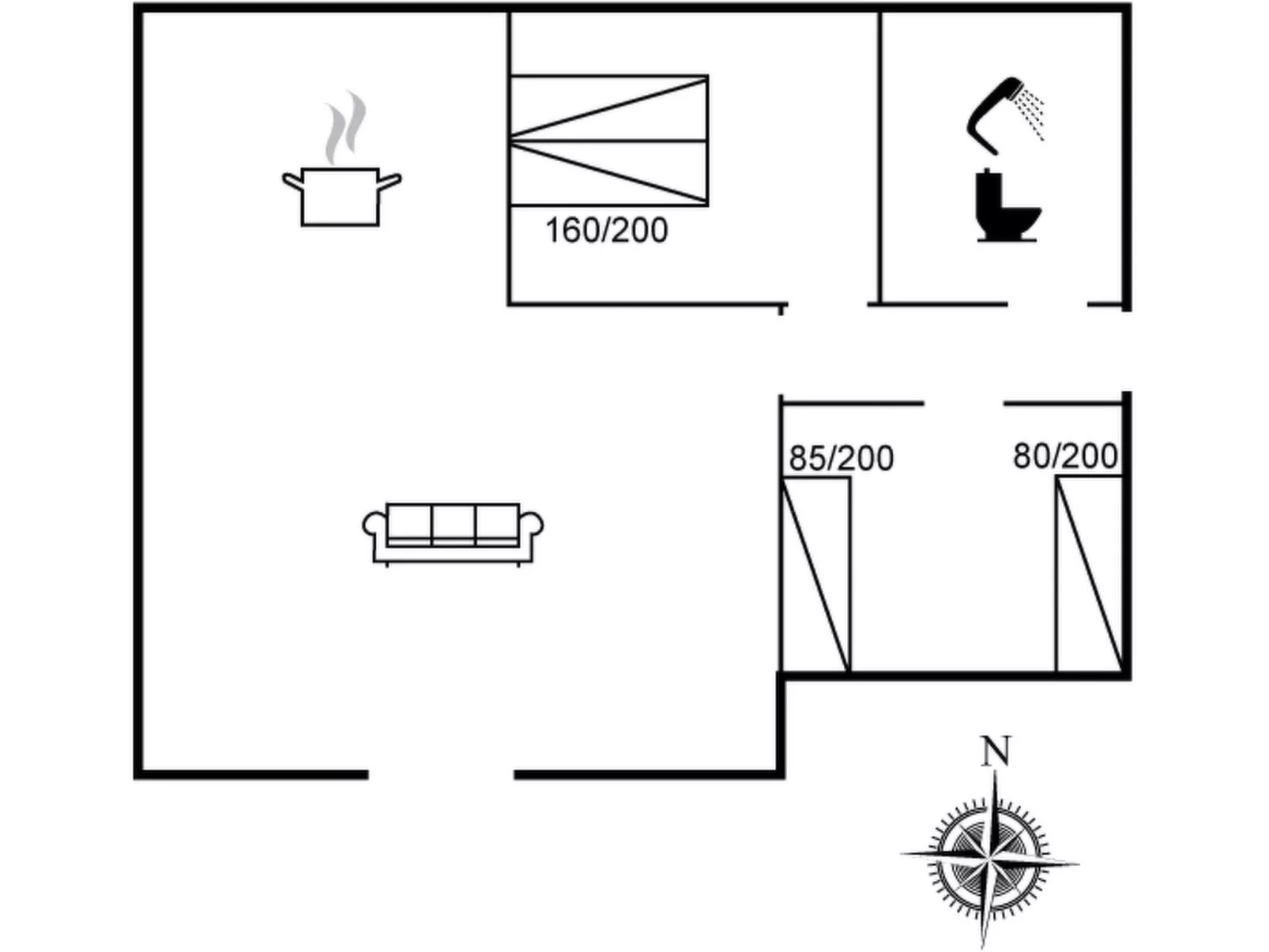 "Anselma" - 30km from the sea-Binnen
