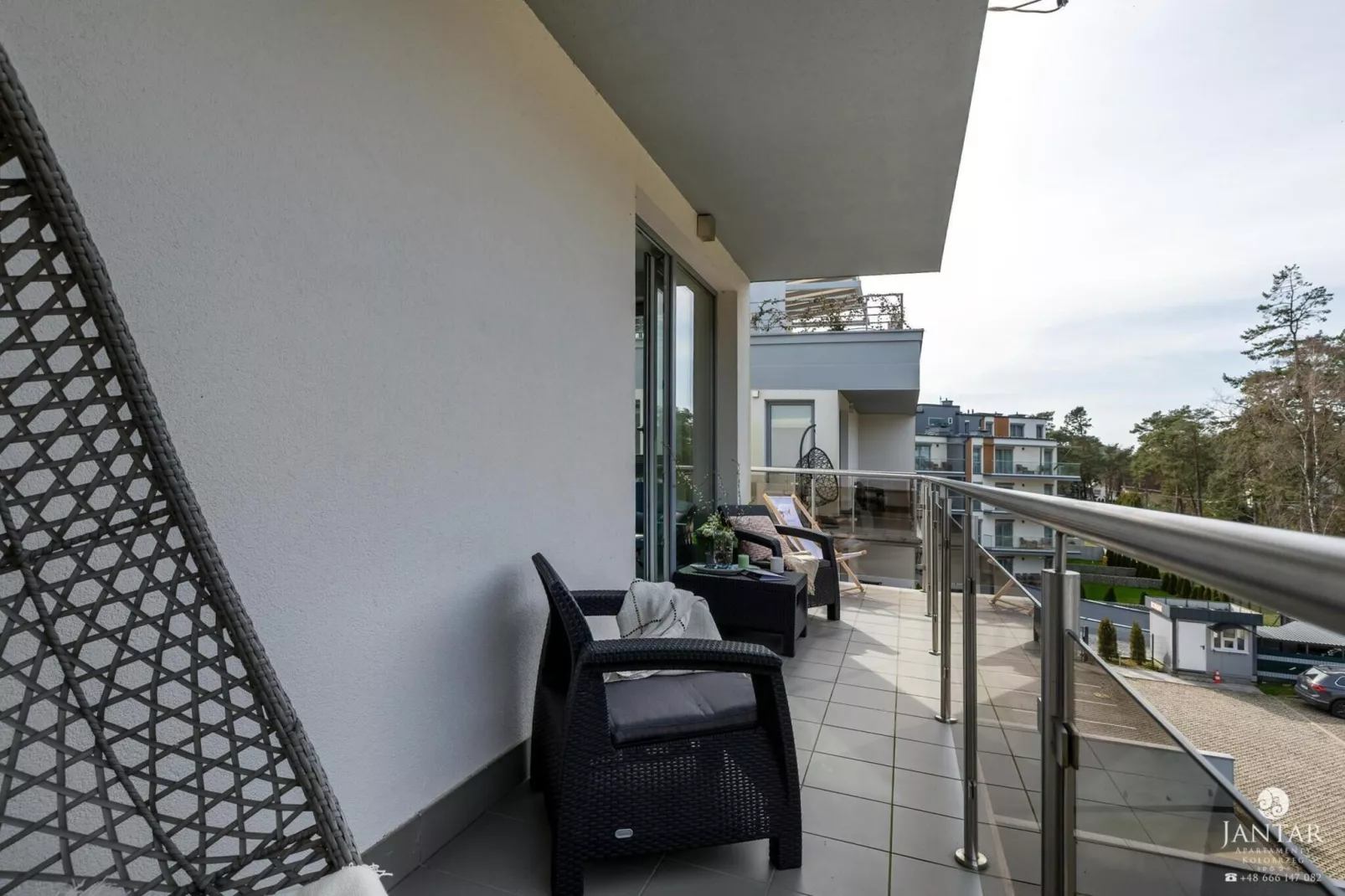 Apartament Grunwaldzka 12c-22 Pobierowo-Terrasbalkon