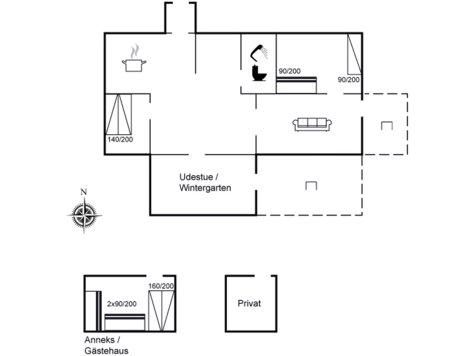 "Monja" - 350m from the sea-Binnen