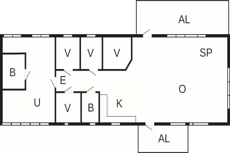 5-sterren vakantiehuis in Mastrand-Plattegrond
