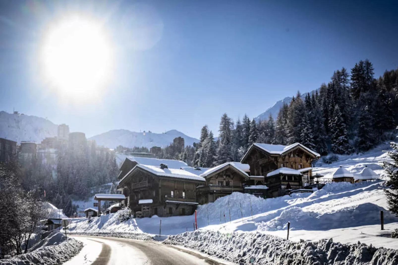 Les Chalets Du Cocoon-Gebied winter 1km