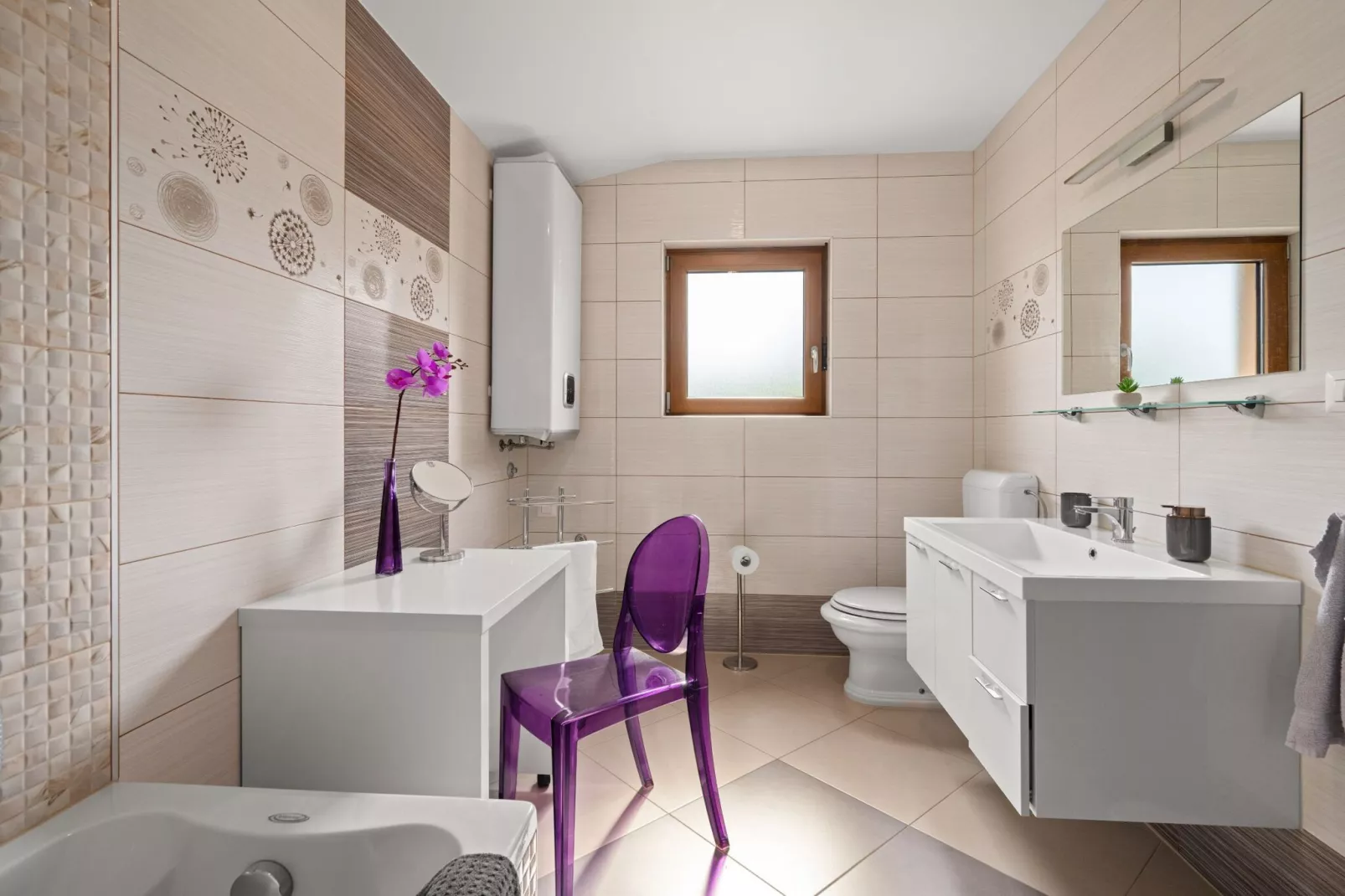 Holiday Home Mlačić - Three Bedroom Holiday Home with Pool-Badkamer