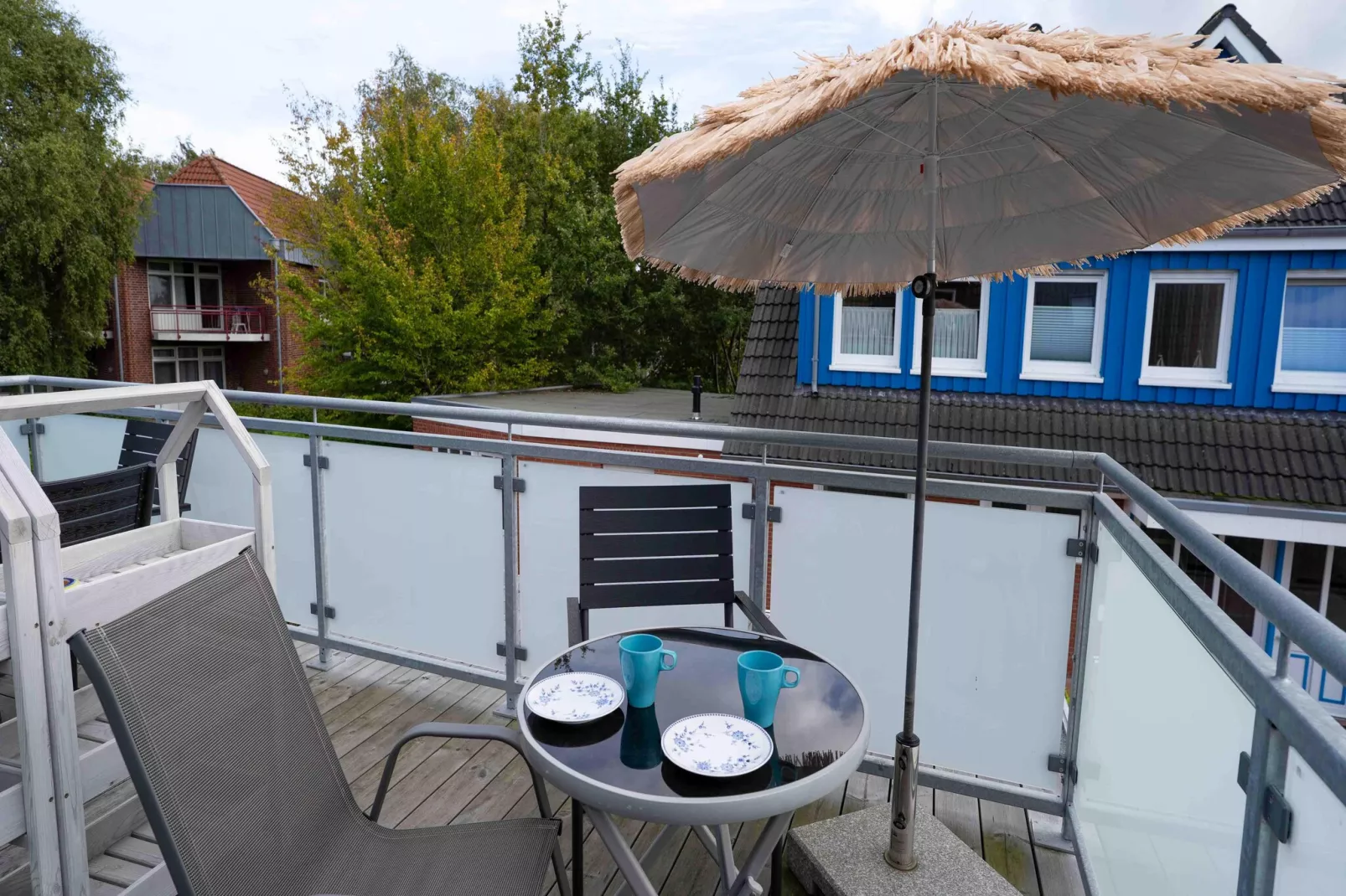 Haus Strandkorb 7-Terrasbalkon