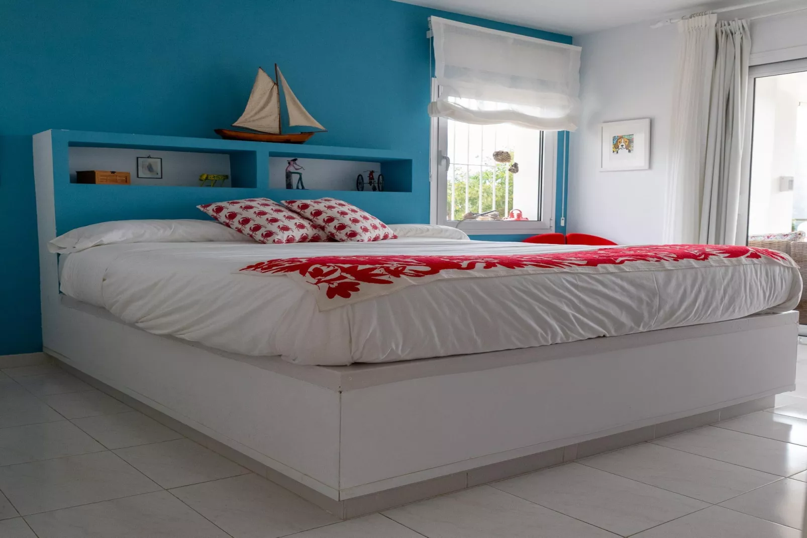 CT 385 AL - Faro's Soulrise Villa - Mojacar - Pool & Artistic Flair close to the Beach-Slaapkamer