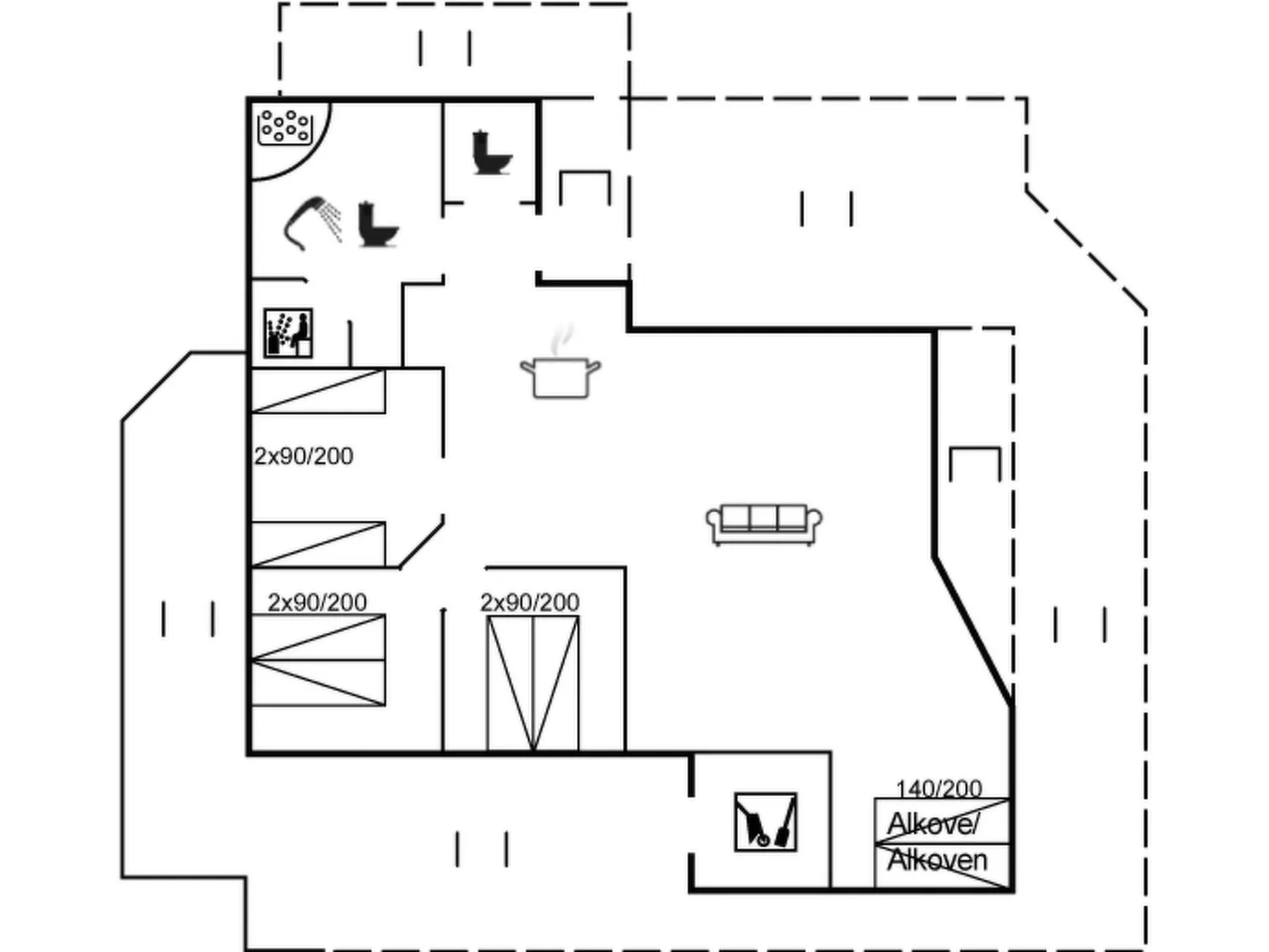 "Freek" - 400m from the sea-Binnen