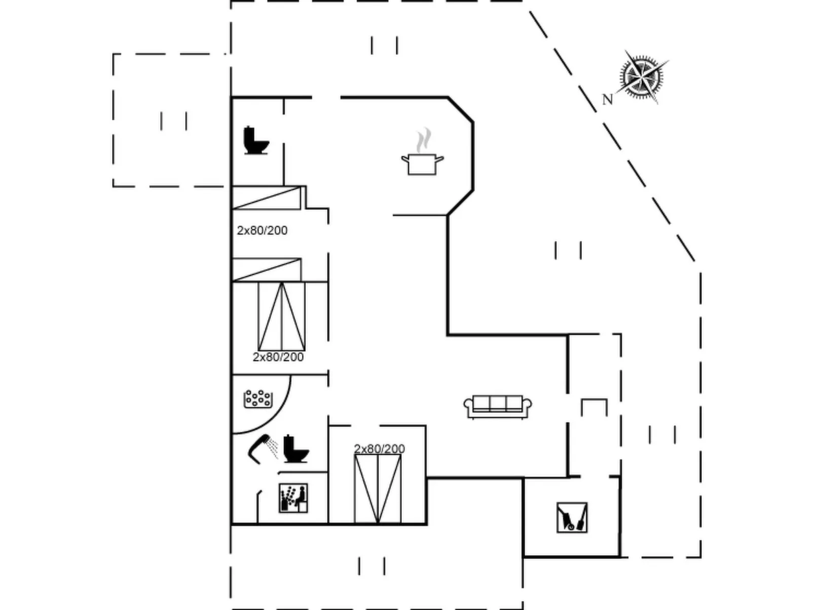 "Chrisse" - 550m from the sea-Binnen