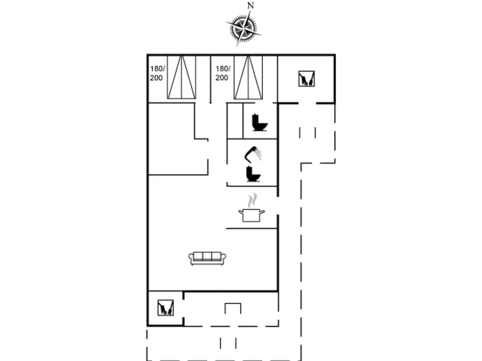"Nandolf" - 3.5km from the sea-Binnen