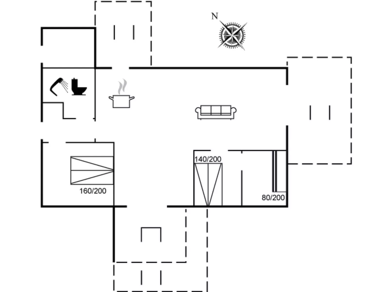 "Merrit" - 350m from the sea-Binnen