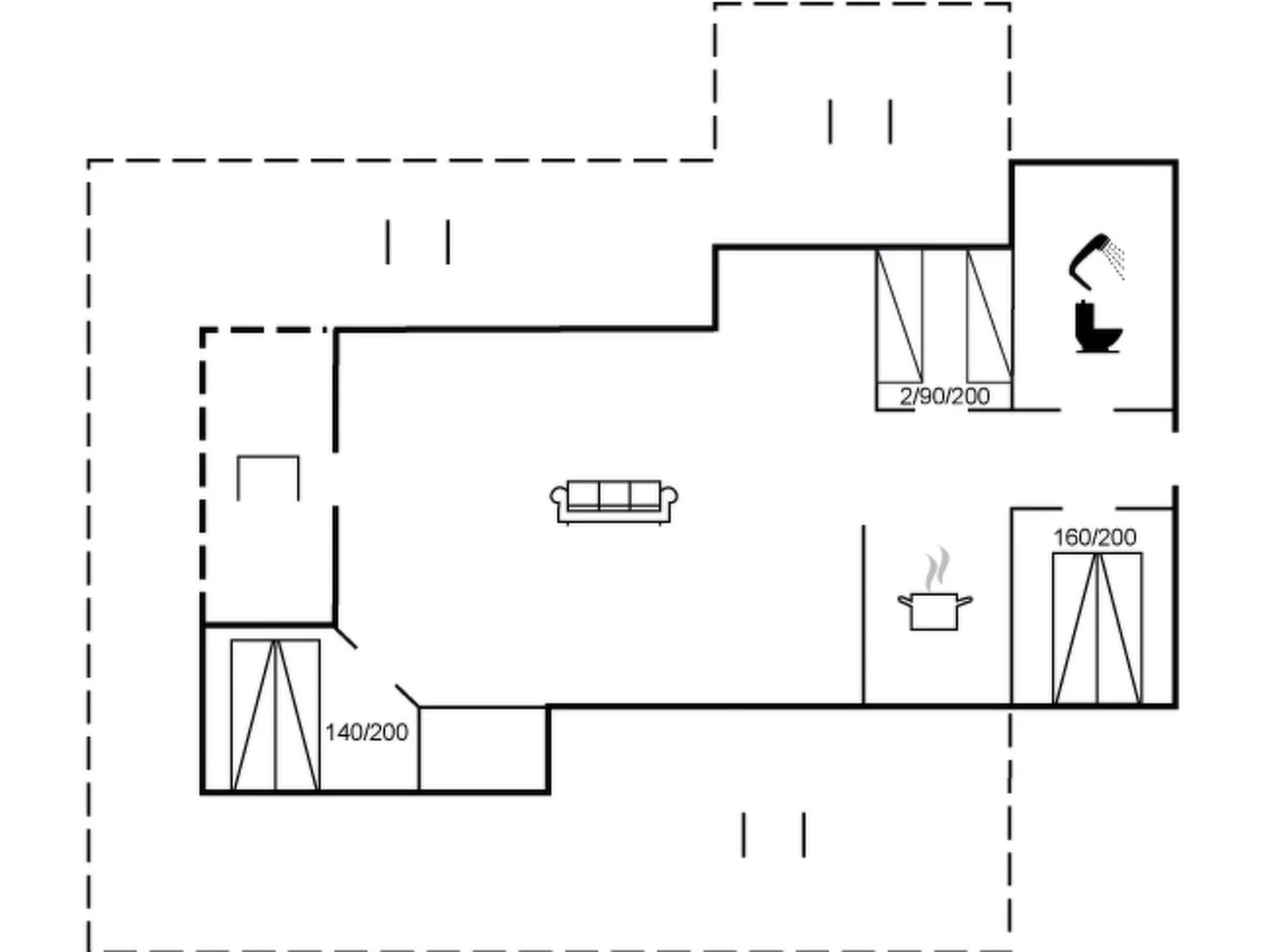 "Kody" - 400m from the sea-Binnen