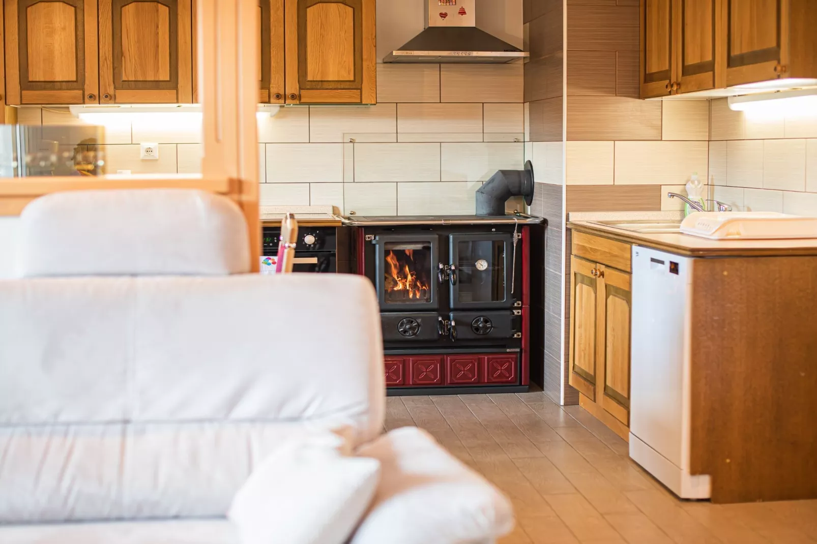 Holiday Home Slap with Sauna and BBQ - Two Bedroom Holiday Home-Keuken