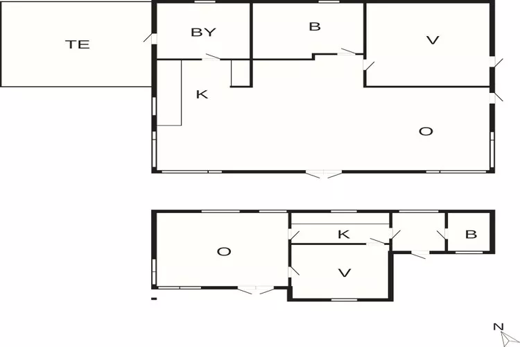 5 sterren vakantie huis in Nykøbing Sj-Plattegrond