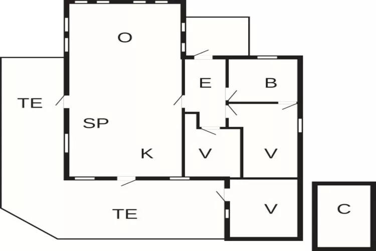 Modern huis nabij strand -- By Traum Ferienwohnungen-Plattegrond