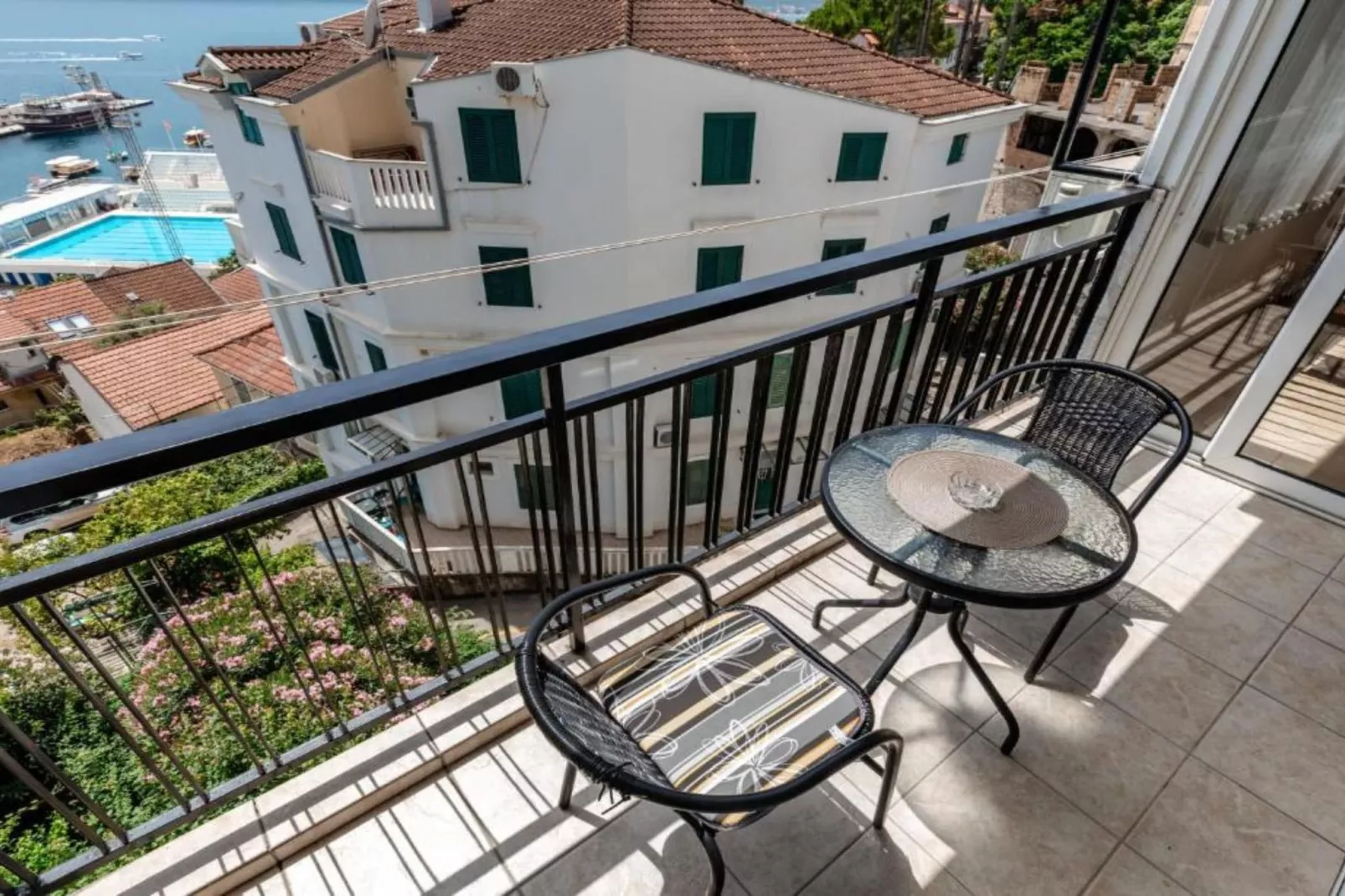 Elegant Apartment with Stunning Boka Bay Panorama - Two Bedroom Apartment-Terrasbalkon