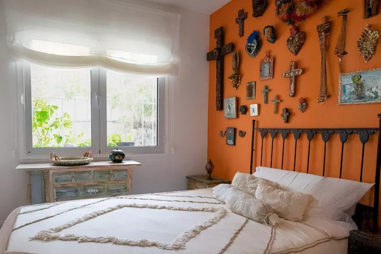 CT 385 AL - Faro's Soulrise Villa - Mojacar - Pool & Artistic Flair close to the Beach-Slaapkamer