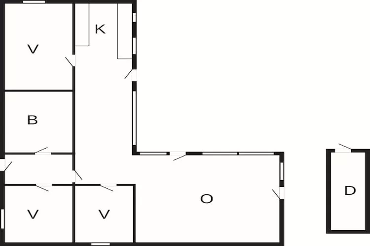 6 persoons vakantiehuis-Plattegrond