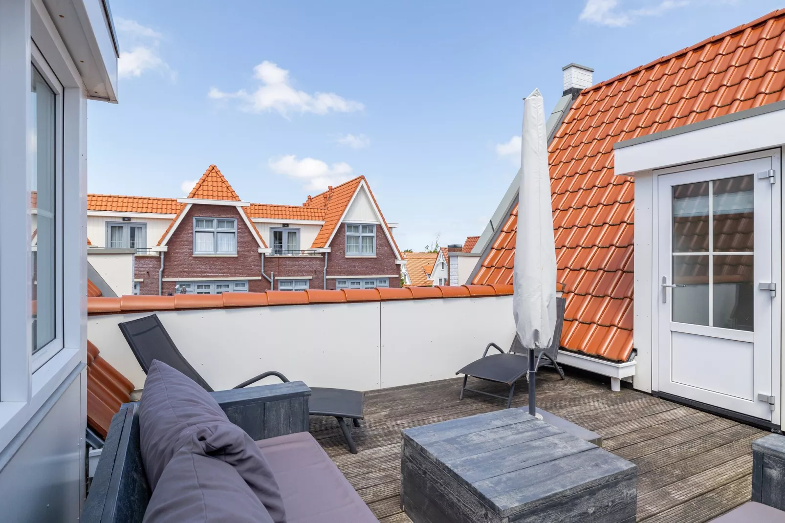 Appartement Kaapduinseweg 13 Dishoek 13D luxe 6p sauna-Uitzicht zomer