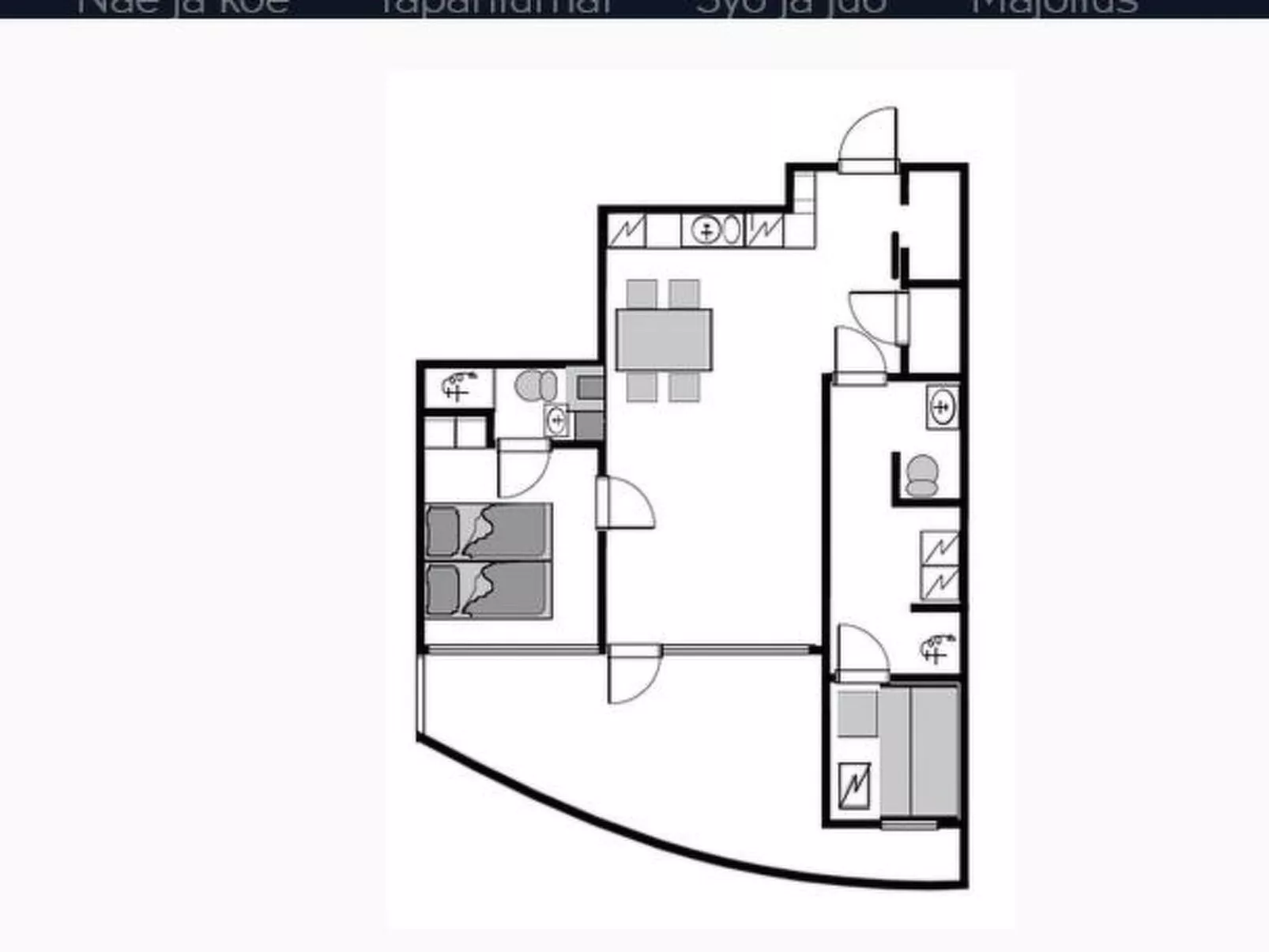 Tahko spa junior suite orange b6-Binnen