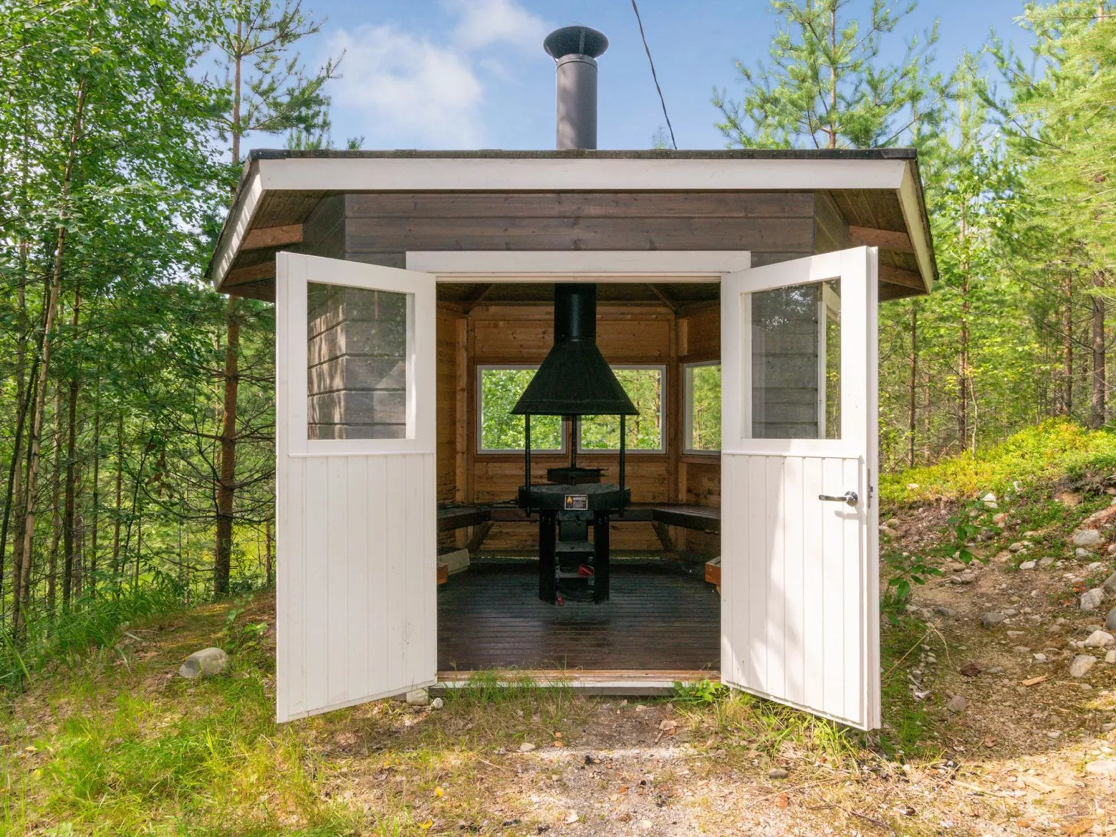 Hot pool cottage ainu-Binnen