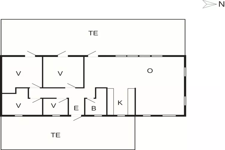 5 sterren vakantie huis in Glesborg-Plattegrond