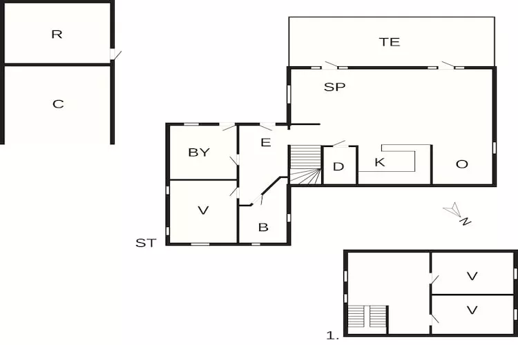 4 sterren vakantie huis in Hanstholm-Plattegrond