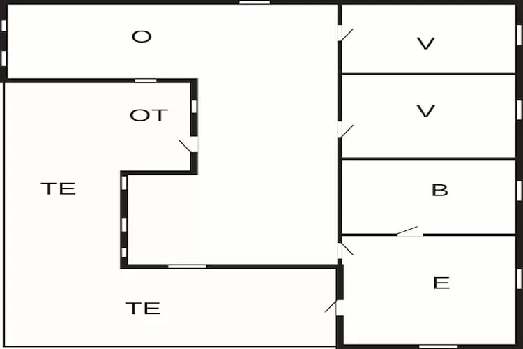 Kusthut met hottub-Plattegrond