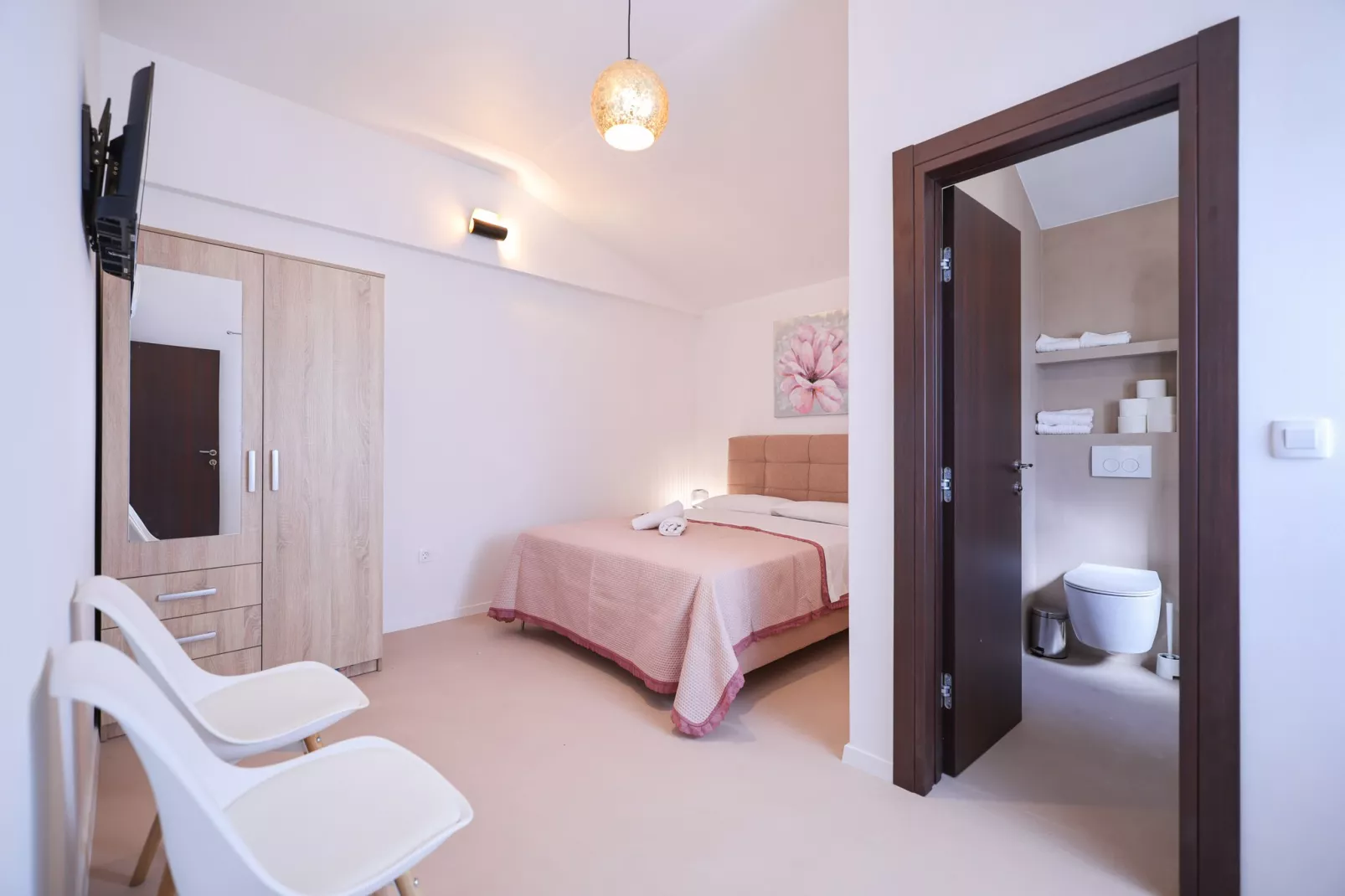 Villa Sokol with private pool-Slaapkamer