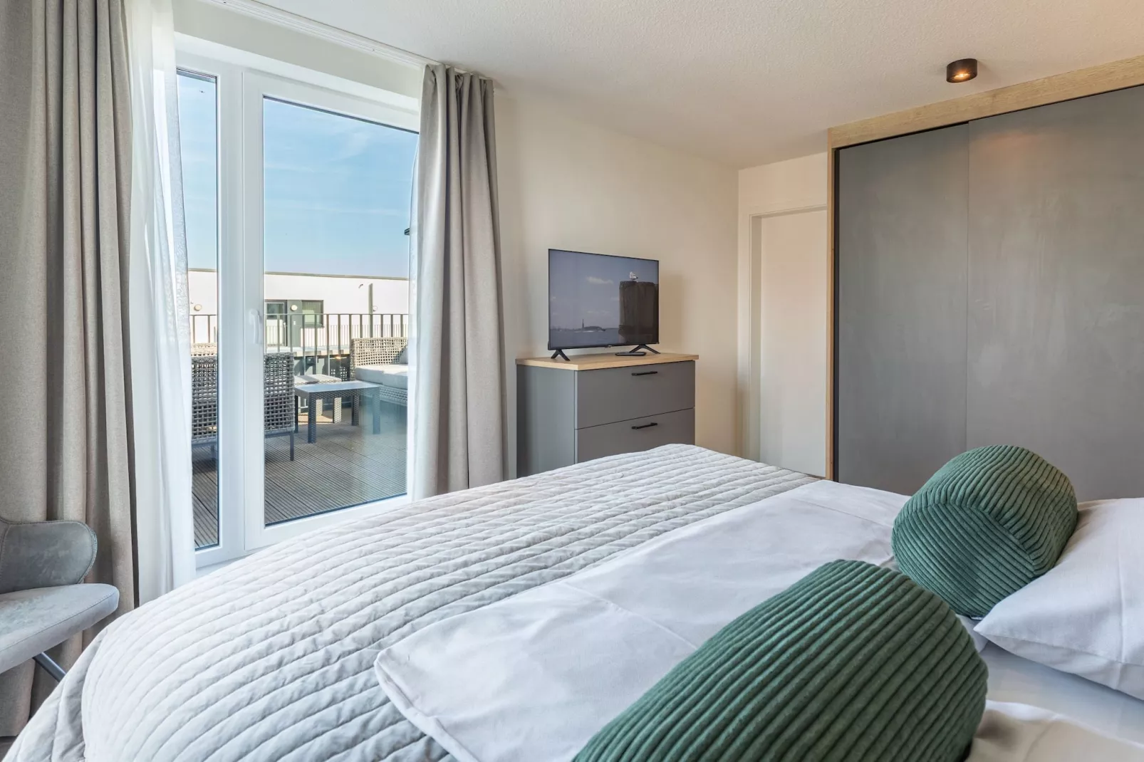 Penthouse de Luxe auf Nordstrand-Slaapkamer