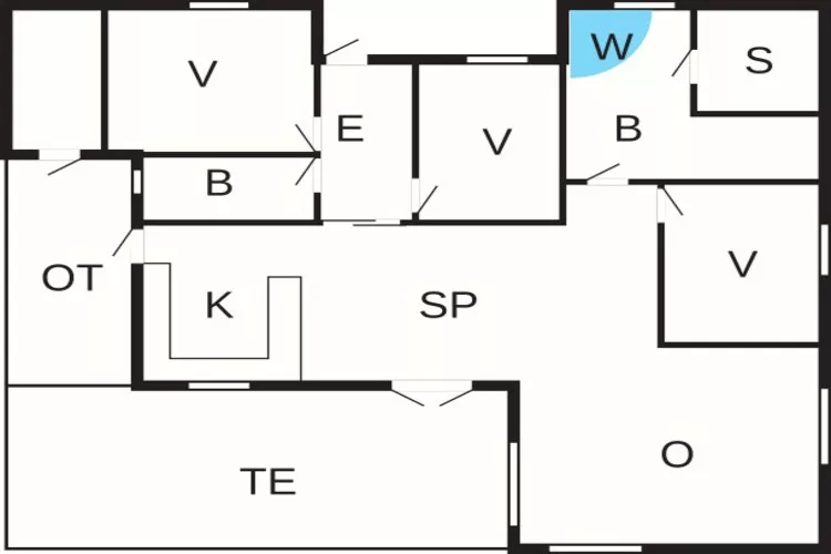 8 persoons vakantie huis in Ålbæk-Plattegrond