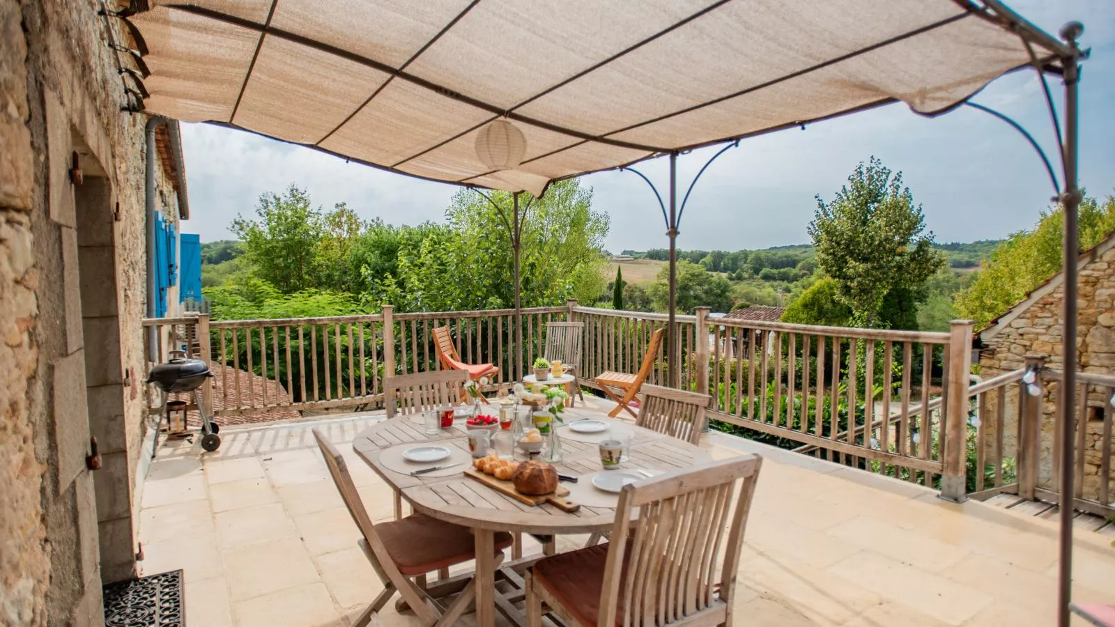 Lavende-Terrasbalkon