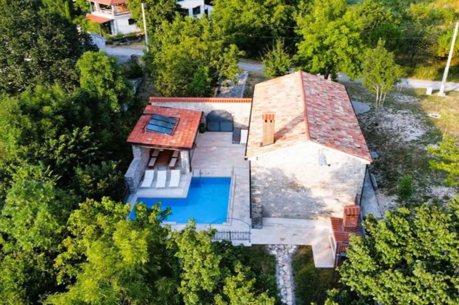 Villa Galant Brgudac - Private Oasis with Pool-Buitenlucht