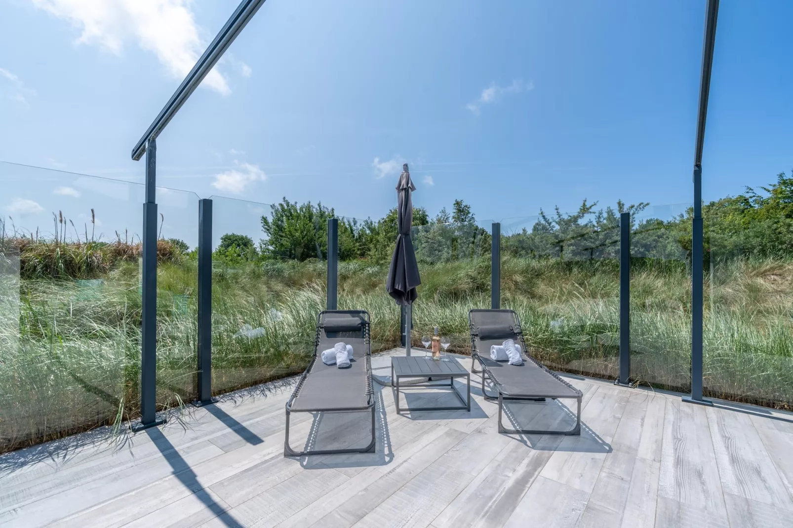 Strandvilla Hygge-Terrasbalkon